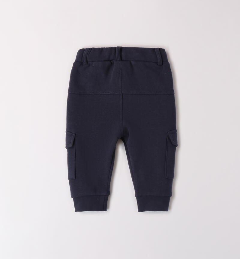 Sweatpants for baby boy NAVY-3885