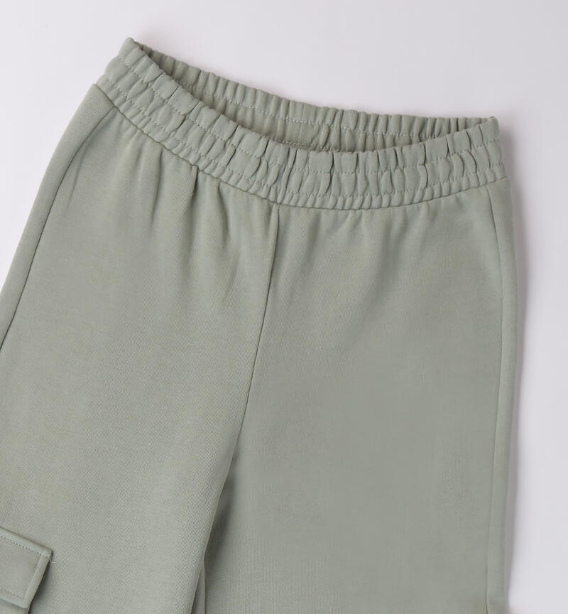 Pantaloni tuta ragazza VERDE MILITARE-4232