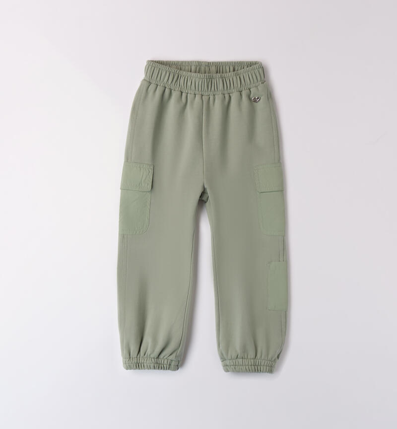 Pantaloni verdi per bambina VERDE-4713