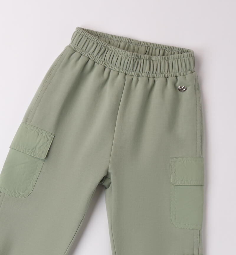 Green pants for girls VERDE-4713