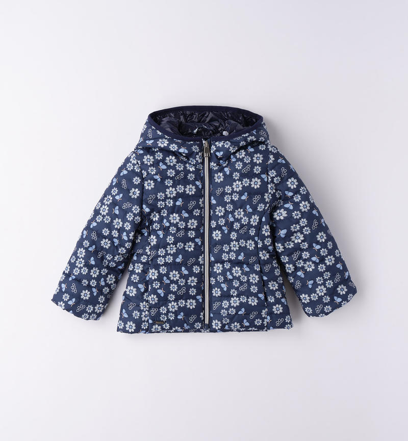 Piumino 100 grammi floreale bambina da 9 mesi a 8 anni Sarabanda BIANCO-BLU-6WC5