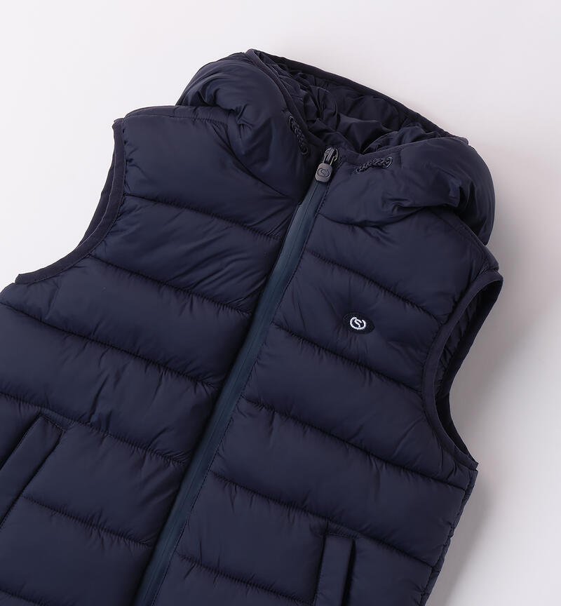 Sleeveless down jacket for boys NAVY-3854