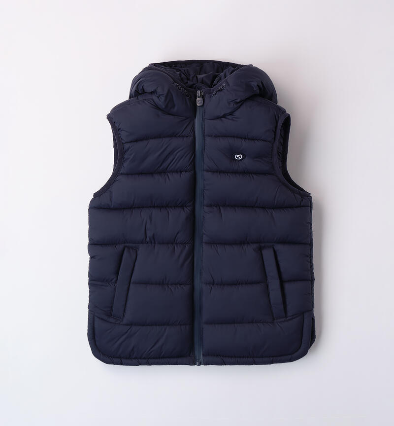 Sleeveless down jacket for boys NAVY-3854