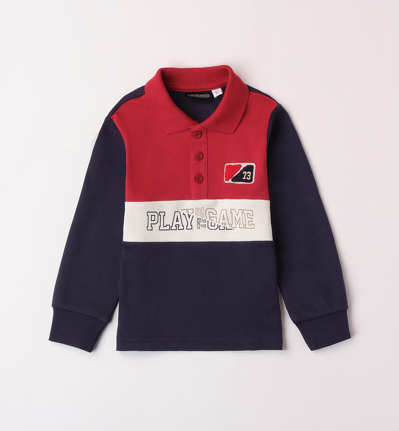 100% cotton polo for boys ROSSO-2536