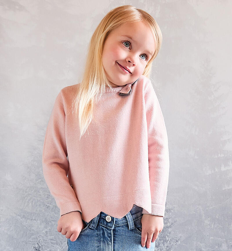 Pullover per bambina ROSA CHIARO-2617