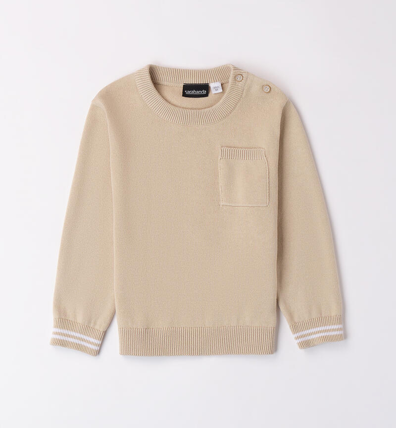 Boys' jumper BEIGE-0435