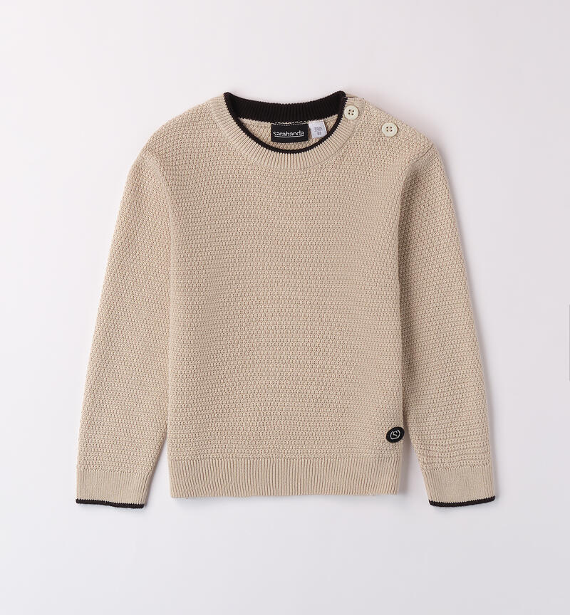 Pullover for boys BEIGE-0433