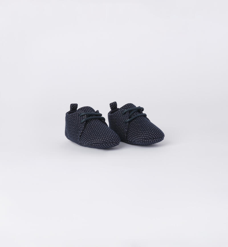 Ceremony shoes for newborn NAVY-3885