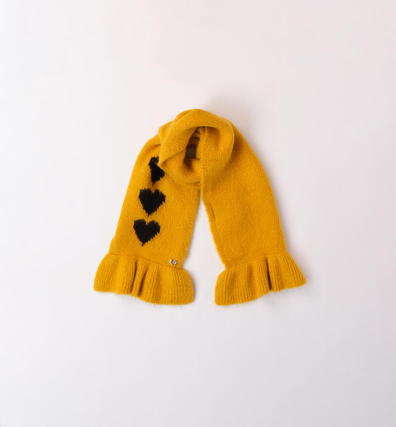 Scarf and hat for girls GIALLO-1616