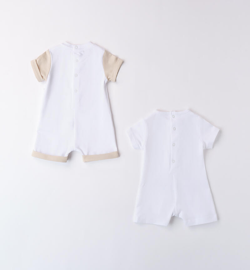 Baby rompers set BIANCO-0113