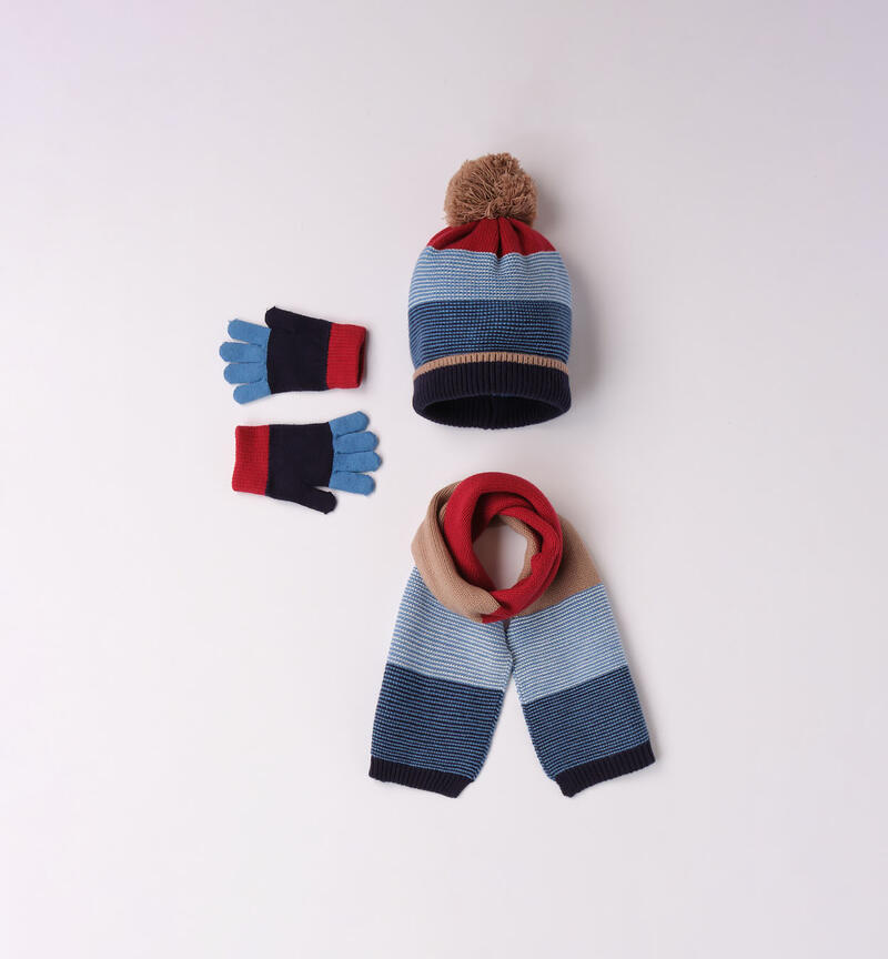 Set sciarpa, cappello e guanti per bambino da 9 mesi a 8 anni Sarabanda ROSSO-2259