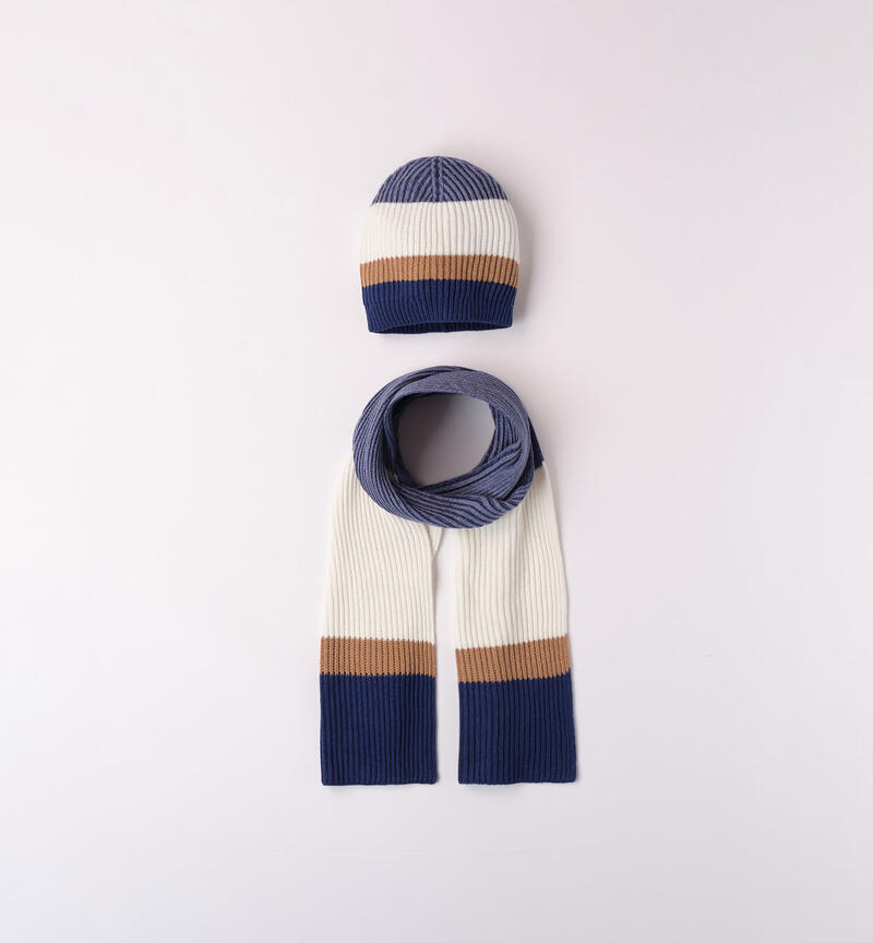 Sarabanda hat and scarf set for boys from 8 to 16 years old BLU-3542