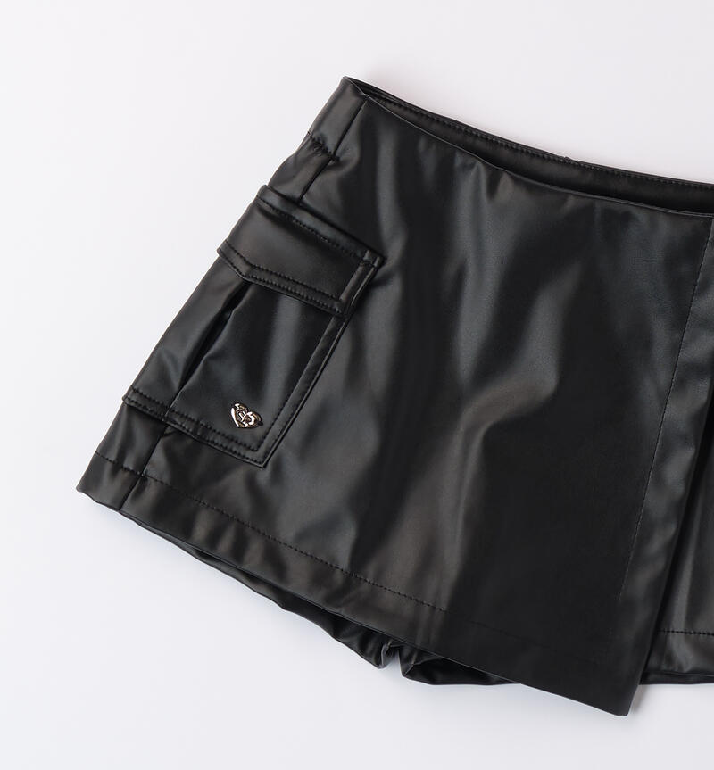 Shorts bambina NERO-0658