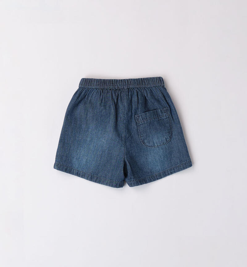 Shorts in denim per bimba STONE WASHED CHIARO-7400