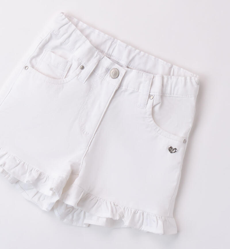Girls' shorts BIANCO-0113