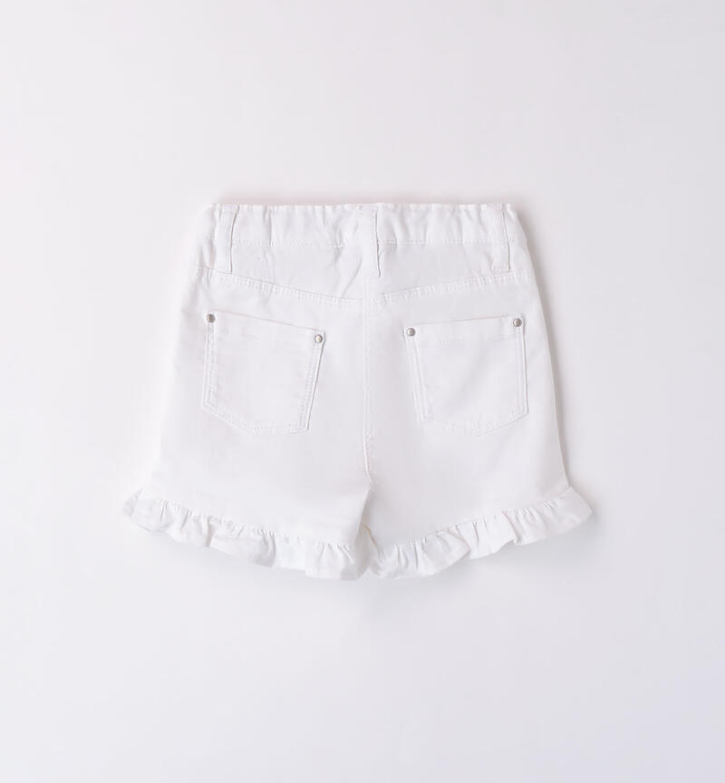 Girls' shorts BIANCO-0113