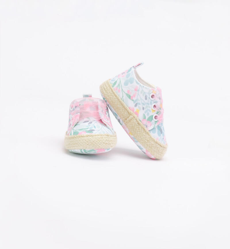 Sneakers per bimba BIANCO-ROSA-6AAS