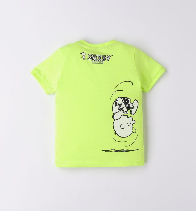 T-shirt bambino Peanuts da 9 mesi a 8 anni Sarabanda GREEN ACID-5841