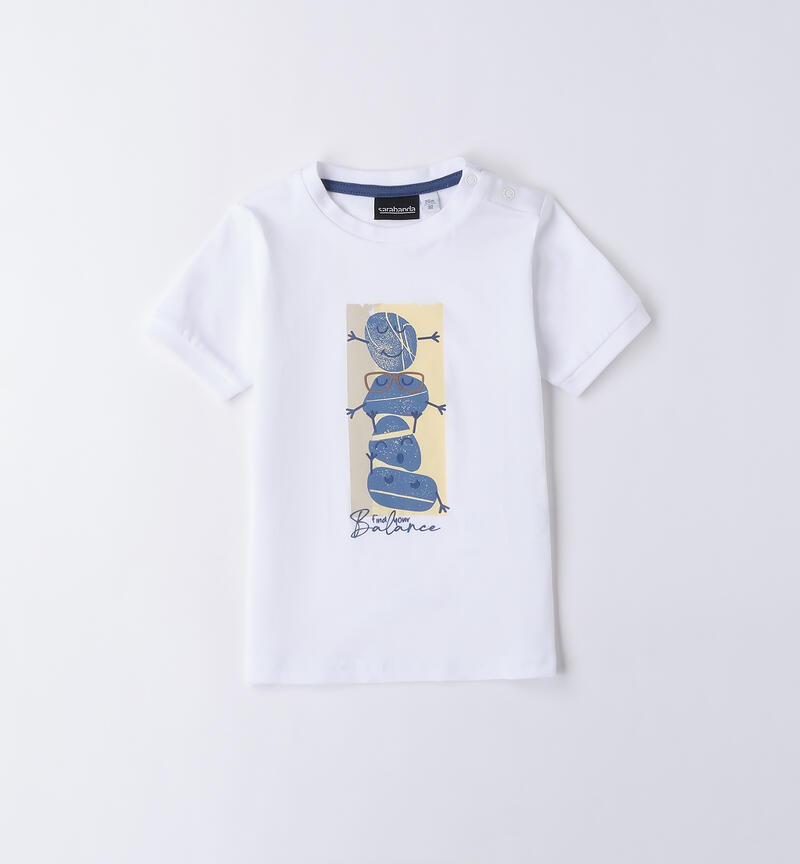 T Shirt bianca bambino BIANCO-0113