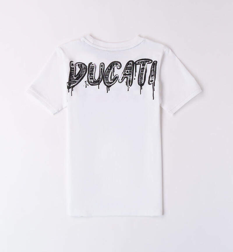 Ducati boys' white T-shirt BIANCO-0113