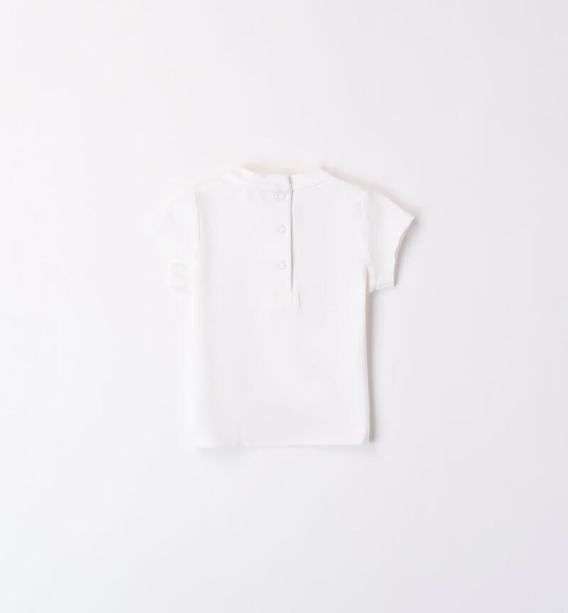 T-shirt bimba con logo Minibanda BIANCO-0113