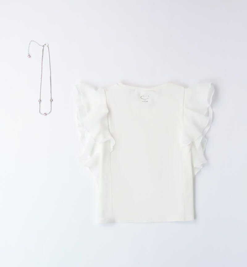 T-shirt con collana
 PANNA-0112