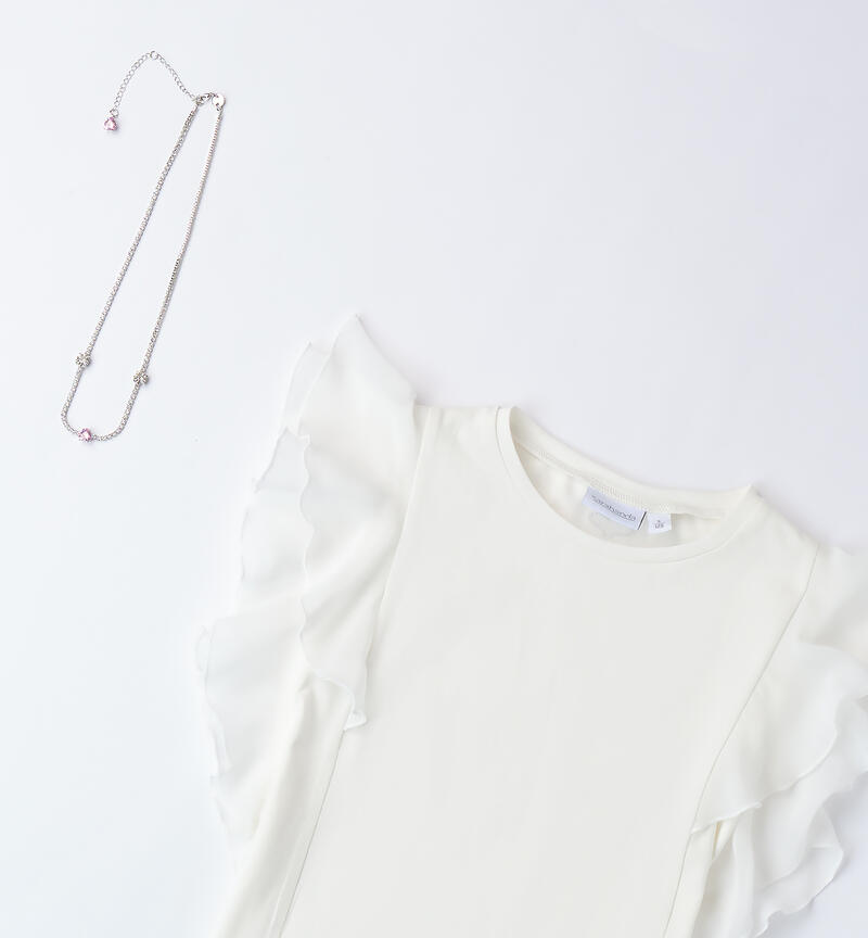 T-shirt with necklace PANNA-0112