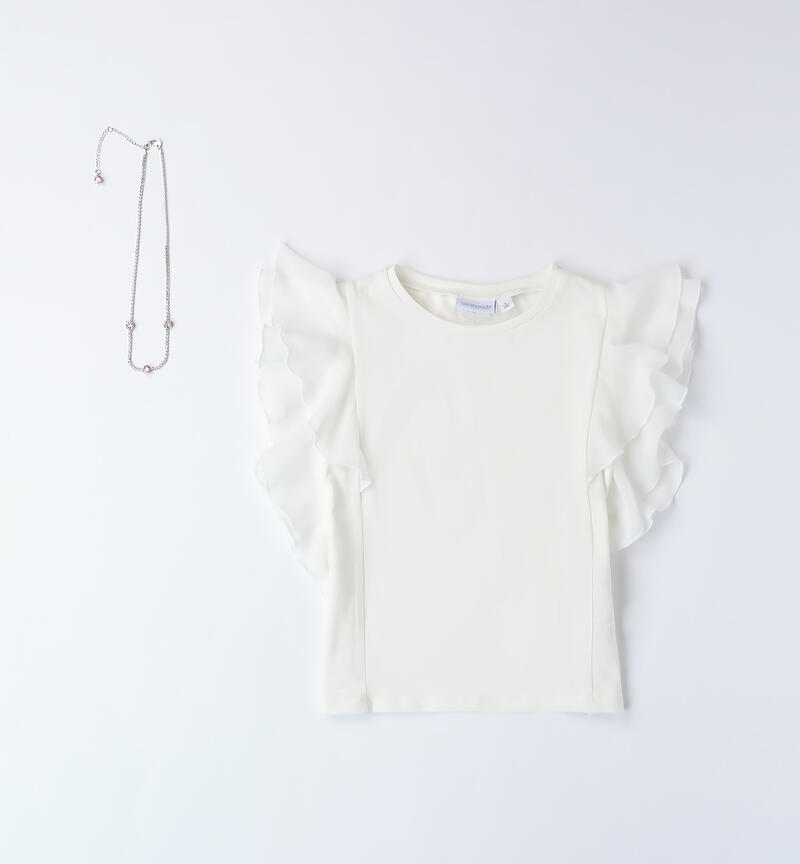 T-shirt with necklace PANNA-0112