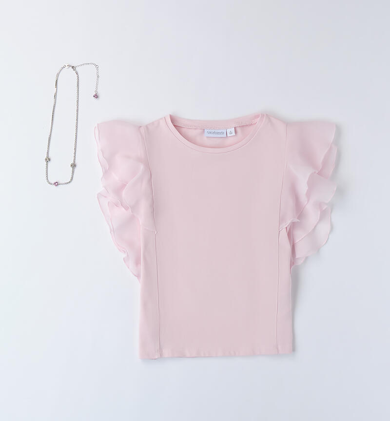 T-shirt con collana
 PINK-2714