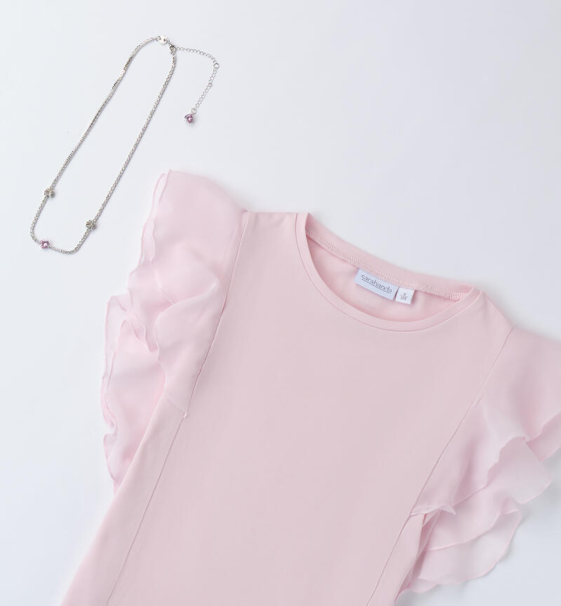 T-shirt con collana
 PINK-2714