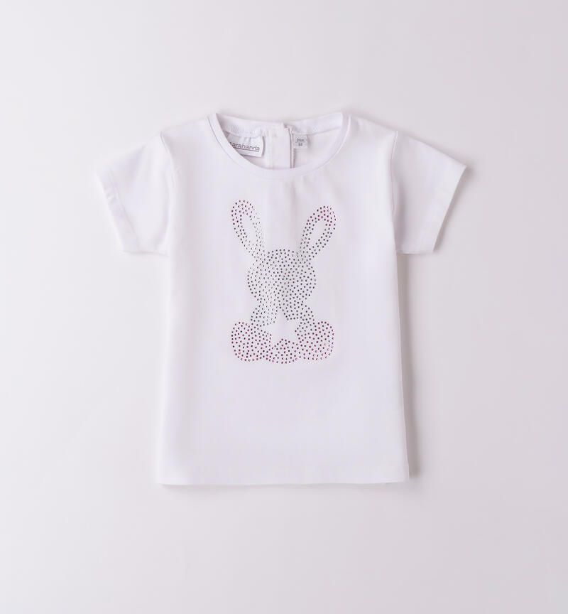 T-Shirt da bambina Sarabanda BIANCO-0113