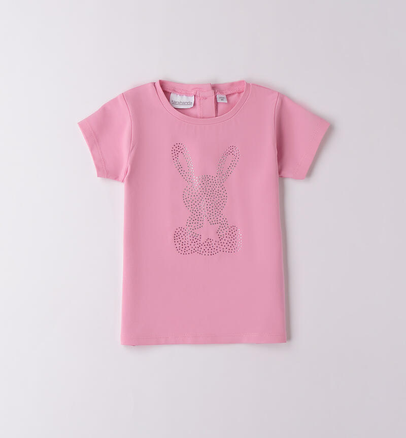 T-Shirt da bambina Sarabanda ROSA-2414