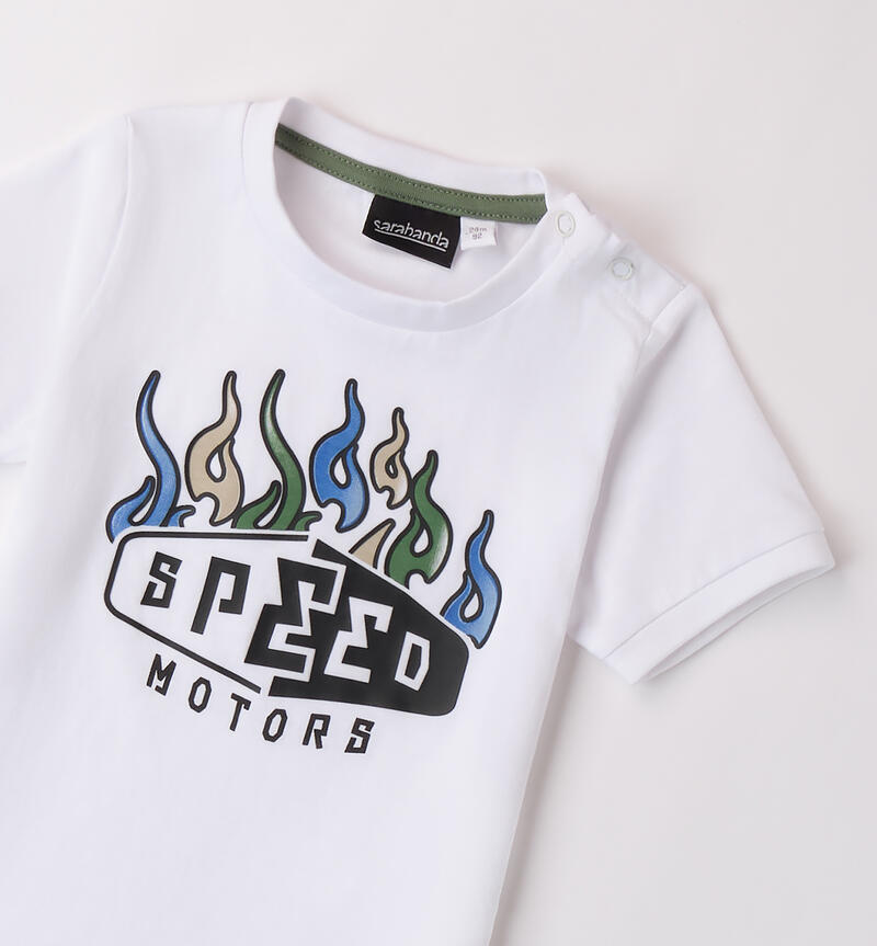 T-Shirt da bambino BIANCO-0113