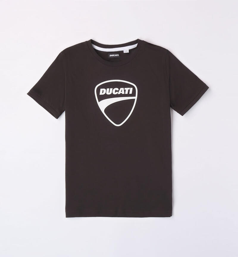 T-shirt Ducati 100% cotone per ragazzo da 3 a 16 anni NERO-0658