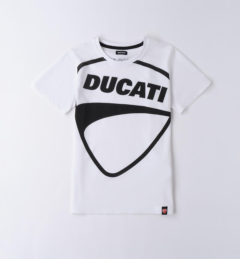 Ducati T-shirt for boys BIANCO-0113