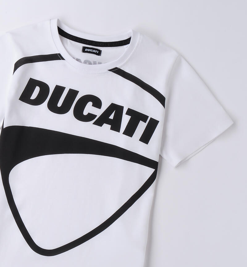 Ducati T-shirt for boys BIANCO-0113