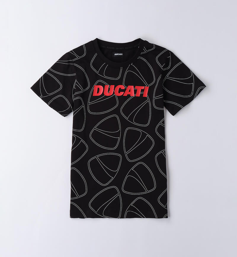 Ducati T-shirt for boys NERO-BIANCO-6BPN