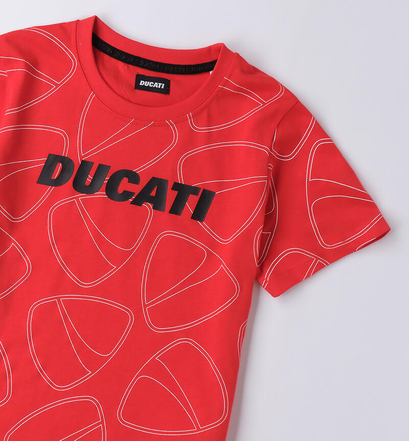 Ducati T-shirt for boys ROSSO-BIANCO-6BPL