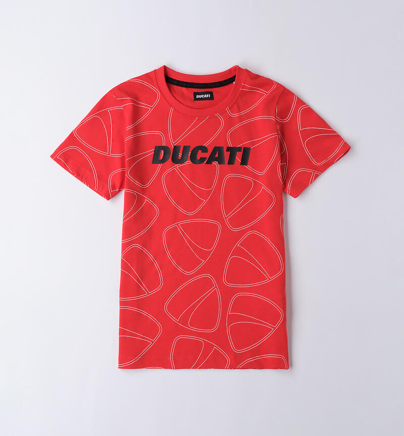 Ducati T-shirt for boys ROSSO-BIANCO-6BPL