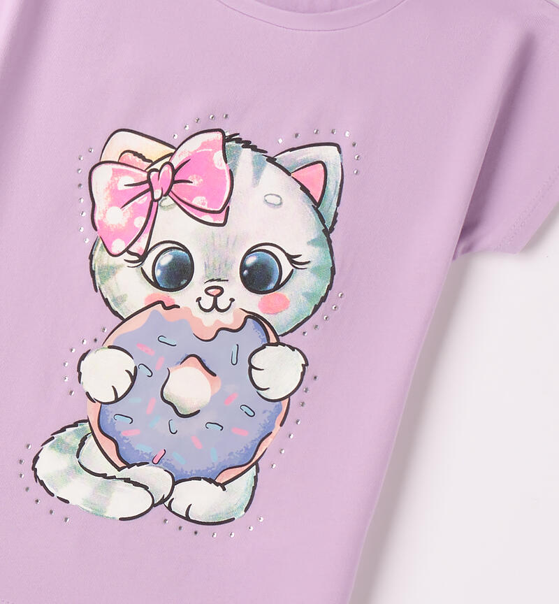 T-shirt per bambina LILLA-3412