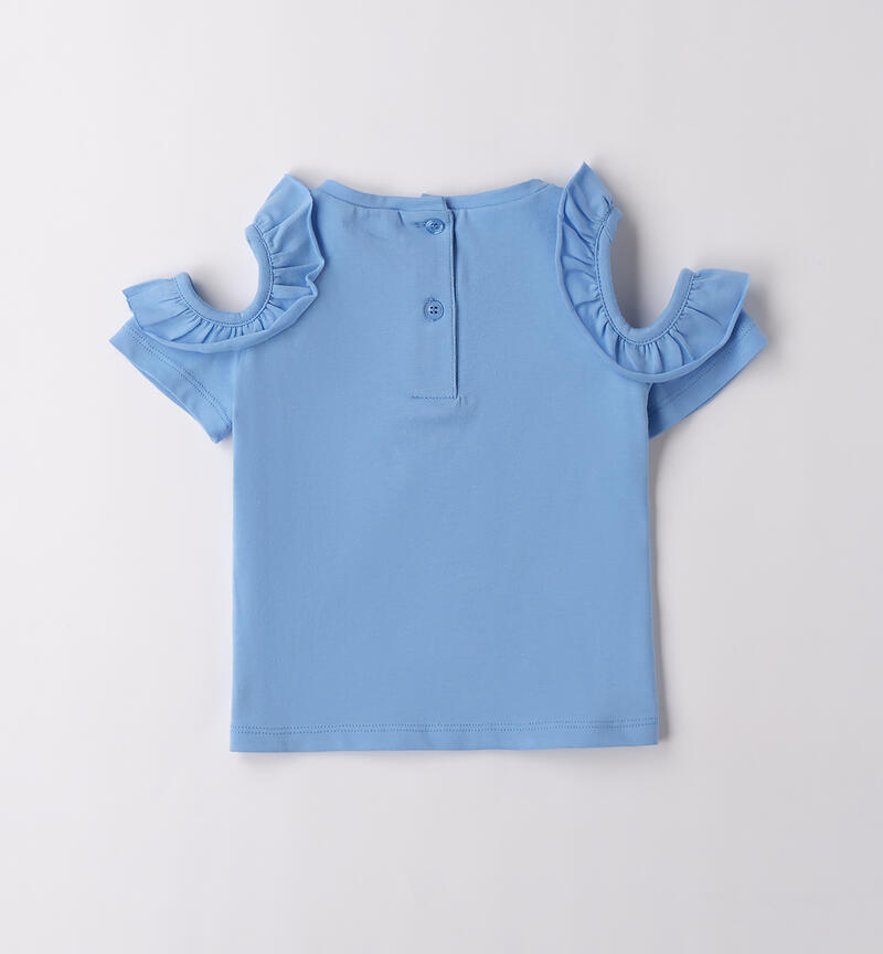 T Shirt per bambina Sarabanda AZZURRO-3635