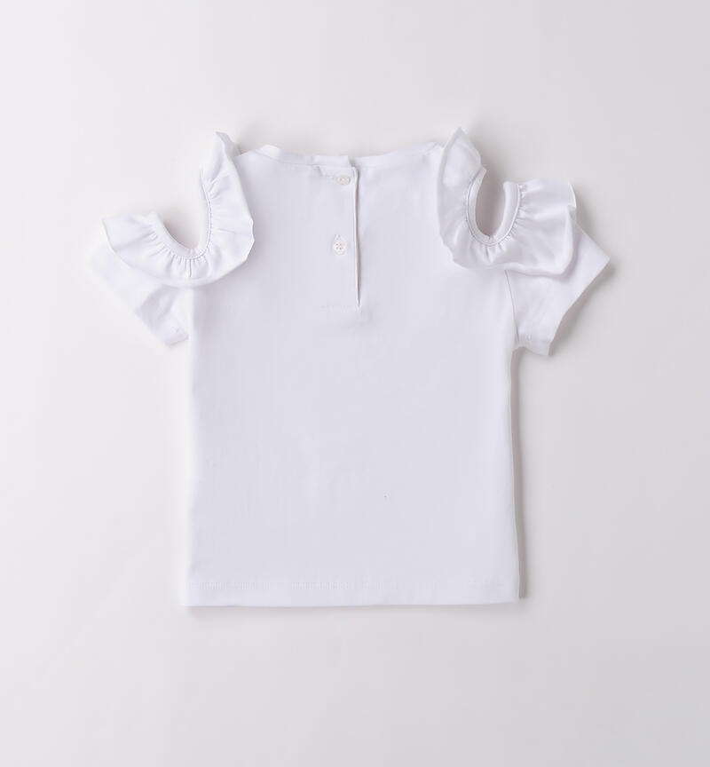 T Shirt per bambina Sarabanda BIANCO-0113