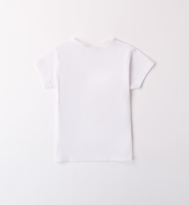 T-shirt per bambina Sarabanda BIANCO-0113