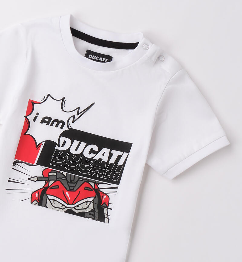 Ducati T-shirt for boys BIANCO-0113