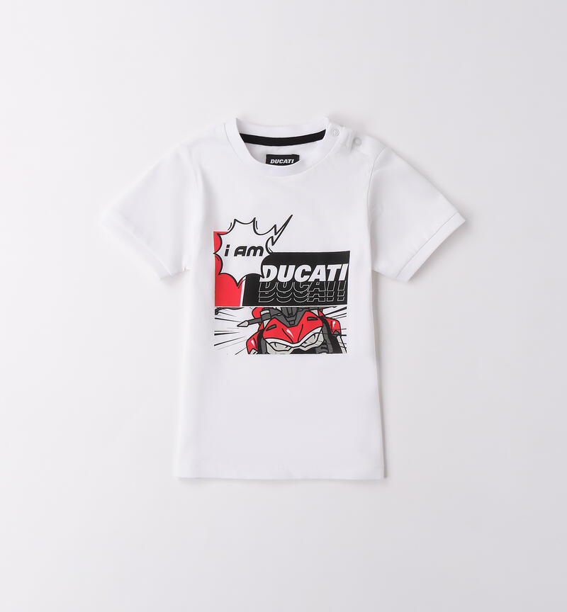 Ducati T-shirt for boys BIANCO-0113