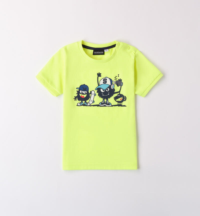 T-Shirt per bambino VERDE FLUO-5834