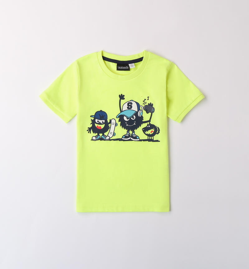 T-Shirt per bambino VERDE FLUO-5834