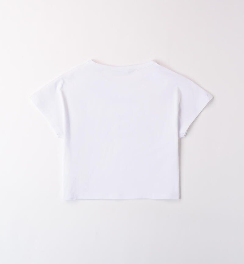 T Shirt per ragazza BIANCO-0113