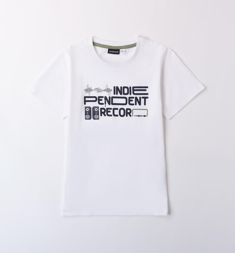 T-Shirt per ragazzo BIANCO-0113