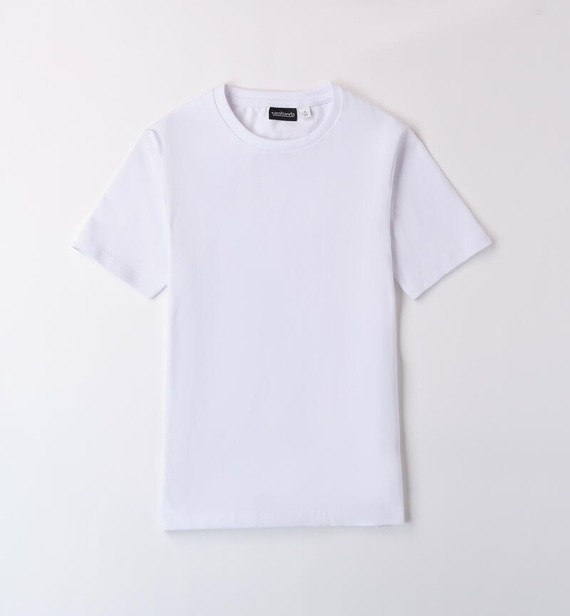 T-Shirt per ragazzo BIANCO-0113